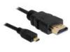 DELOCK KAB DeLock HDMI Ethernet kbel - micro HDMI-D apa/apa 1m