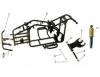 Orion mikro 70cc quad bike frame, swing arm & rear shock. 50cc 90cc 110cc quad bike