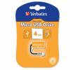 Verbatim USB Pendrive Micro Orange 4GB