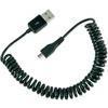 ANSMANN SPIRL USB - MICRO USB KBEL 1,5 M, FEKETE