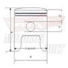 Olcs Dugatty szett Aprilia/Rotax 125 53,93-54,01 vsrls