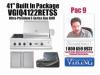 41 Built In Viking gas grill Pac 9