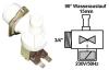 Mosgp alkatrsz ELEKTROMOS SZELEP 1 UTAS 90 15mm Bauknecht siemens ew02578