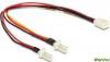 DELOCK 89343 Molex - 2*Molex ventiltor tpkbel eloszt, 0.22m