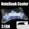 USB 3 LED-es ventiltor fny Laptop ht pad