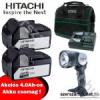 HITACHI akkumultor szett 2db 4.0Ah/18V akku+Tl+Akkus lmpa+Vszontska