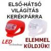 Szilikon LED Light szett, els-hts kerkpr lmpa