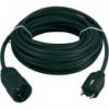 Hlzati hosszabbt 10m fekete HO5VV-F 3 G 1.5 mm