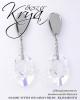 Crystal AB -Swarovski kristlyos Helios lncos flbeval