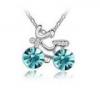 DP trkiz kristlyos bicikli nyaklnc Swarovski kristllyal dsztve
