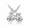 DP fehr kristlyos bicikli nyaklnc Swarovski kristllyal dsztve