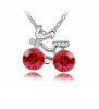 Gini Milano piros kristlyos bicikli nyaklnc Swarovski kristllyal dsztve