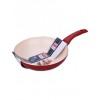 Lamart LTK2808RW kermia bevonat aluminium wok serpeny 28cm piros