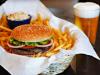Burger from the grill