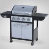 4+1 gs Kerti grill Ezst-Fekete