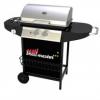 2+1 gs Kerti grill Ezst-Fekete