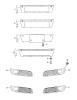 License plate bracket cooling air grill Audi A8 S8 quattro A8Q PR E8V 12 cylinder Fits Audi S8