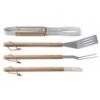 GARDEN GRILL 4-DELIGE SET LUXE HOUT WWW.TUINARTIKELTOTAAL.NL