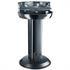 Garden Grill Zuilmodel rond RVS