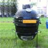 Portable mini ceramic black kamado pizza oven