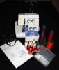 KNITMASTER 4 THREAD OVERLOCKER SEWING MACHINE + EXTRAS