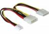 Delock Y eloszt kbel 4 ts Molex 3 5 FDD