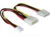 Delock Y eloszt kbel 4 ts Molex 3 5 FDD