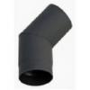 Knyk 120/45 fekete vastag fal 1,6mm fstcs