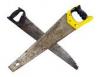 Keresztbe tett hand saw kz frsz elszigetelt fehr