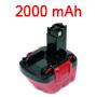 Bosch GSR 12 VE-2 utngyrtott akkumultor 12 V, 2000 mAh, Ni-Cd