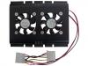 NTR CF03 Alumnium HDD ht 2x40mm ventilltorral 4pin
