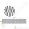 Htrcs alu 100x20 grill hl fekete imp.