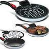 Grillpfanne Tischgrill Barbecue BBQ Elektro Kontakt Grill Elektrogrill Neu rund
