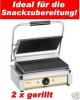 Bartscher Profi Kontaktgrill Panini beide Seiten gerillt Edelstahl Grill