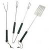 Landmann Grillbesteck Grill Besteck Gabel Wender Zange Grillset 3-teilig Grillen