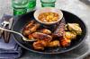 BBQ Wings med ananaschutney och grillad stpotatis - Recept