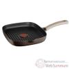 Tefal pole grill 24 x 28 cm fonte alu caramel - natura 3300