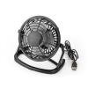 Asztali ventiltor USB csatlakozval fekete