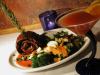 Parrillada traditional Argentinean mixed grill served on a heating plate