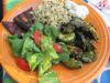 Mixed grill with parsley oil