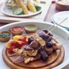Mixed Grill With Chimichurri Sauces And Roasted