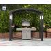 Grand Resort Grill Gazebo With Lights Brown 8. x 5.