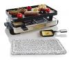 Novis Raclette Grill Set 8 Classic Hot Stone chrom 6013 21