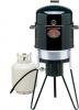 All-In-One Gas & Charcoal Single Burner Smoker, Grill & Fryer