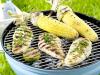 Marinierte H hnchenfilets vom Grill und gegrillte Maiskolben