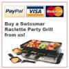 Swissmar 8 Person Red Granite Raclette Party Grill