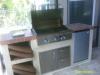 American outdoor grill built in with combination access door drawers