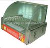 Stainless steel hot dog roller grill with 10 rollers