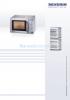 SEVERIN MIKROWELLE MIT GRILL MW 7823 Dimensions