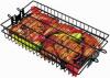 Non-Stick Flat Spit Rotisserie Grill Basket BBQ Accessories Outdoor New